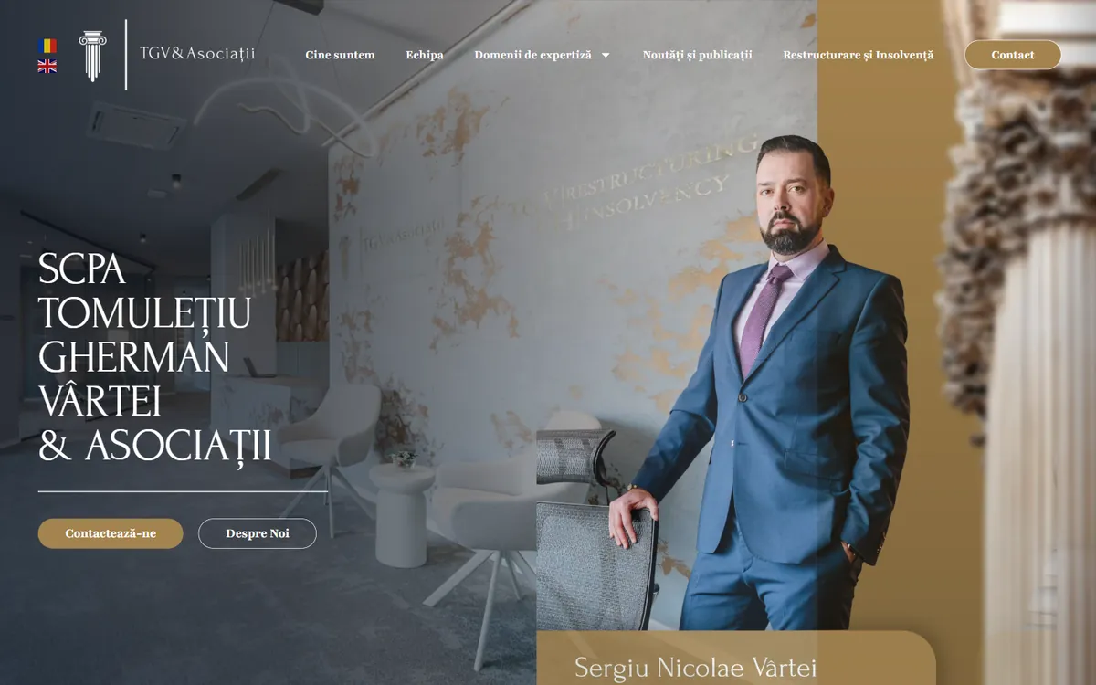 TGVA — captură a site-ului