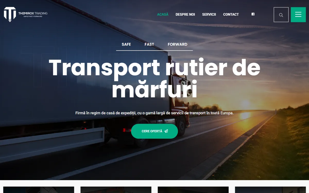 Themirox — captură a site-ului